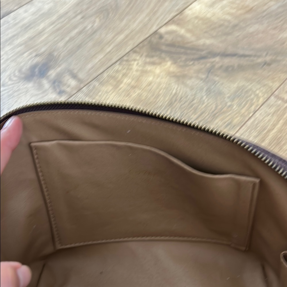 Cuyana Burgundy  Leather Cosmetic Bag Set - Picture 5 of 10